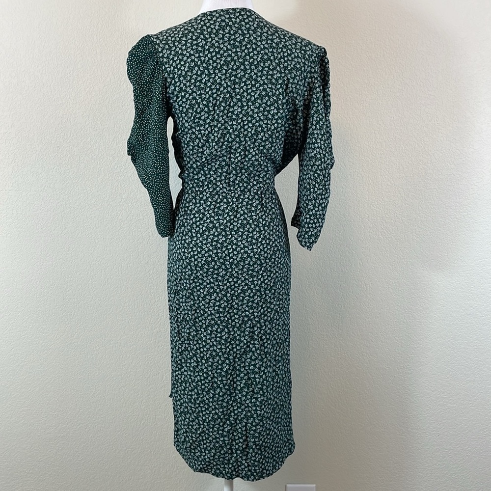See by Chloe Elegant Green Wrap Dress Size 38 - Picture 5 of 9